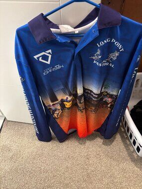 CoJo Team Roping Long Sleeve Polo Shirt